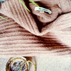 Madewell XS turtle neck sweater- super lightweight brown Mocha color- fits big